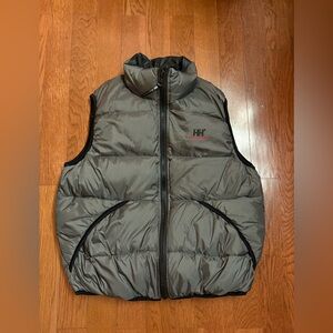 Helly Hansen Reversible Charcoal Grey/Black Puffer Vest. Men’s size medium